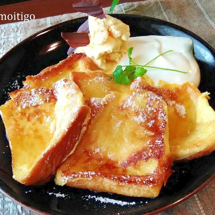 夜に漬け込むだけ カフェのフレンチトースト レシピ 作り方 By Momoitigo 楽天レシピ 夜に漬け込むだけ カフェのフレンチトースト レシピ 作り方 By Momoitigo 楽天レシピ